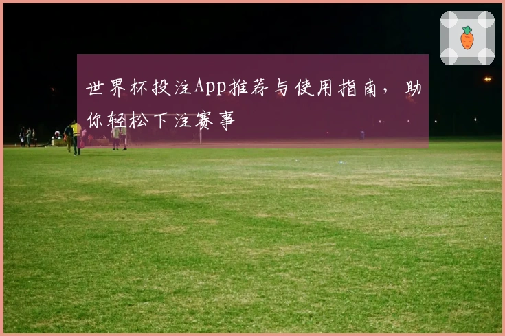 世界杯投注App推荐与使用指南，助你轻松下注赛事