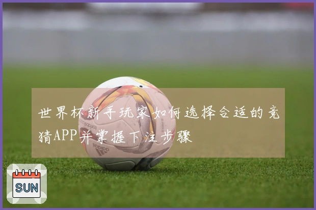 世界杯新手玩家如何选择合适的竞猜APP并掌握下注步骤